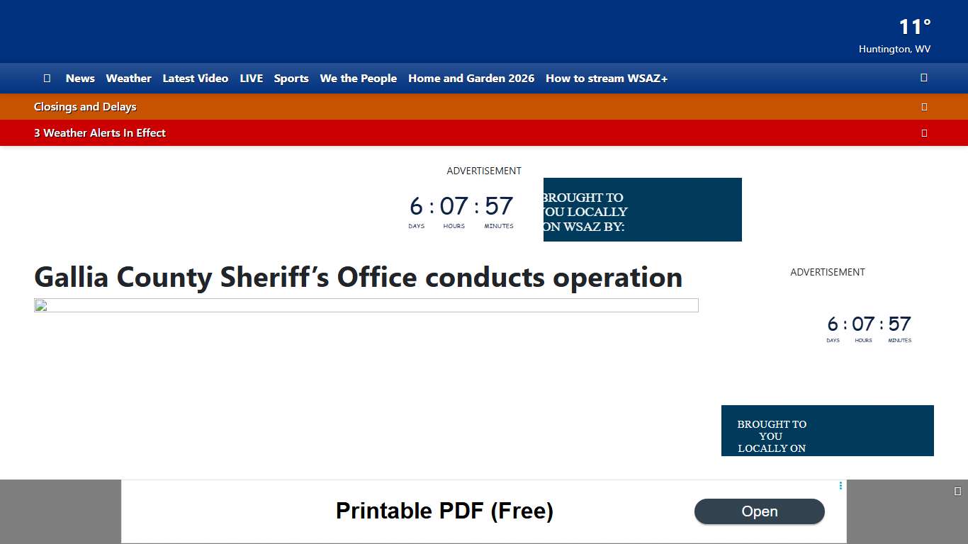 Gallia County Sheriff’s Office conducts operation